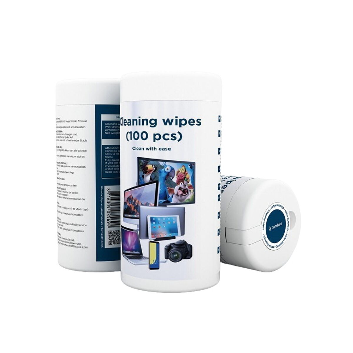 Disinfectant Wipes for Electronic Devices GEMBIRD CK-AWW100-01 (100 Units)-0